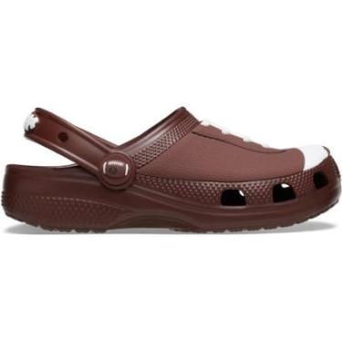 Imagem de Sandália Crocs Infantil Classic Bola Futebol Americano T Dark Clay-Masculino