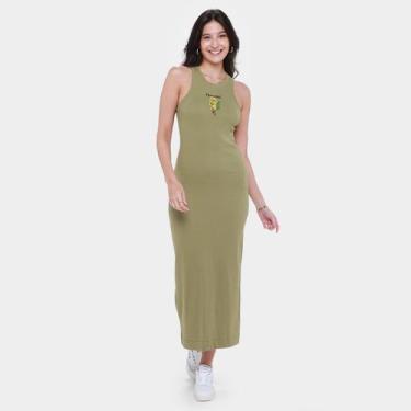 Imagem de Vestido Midi Farm Rib Cacho de Banana, Verde, M