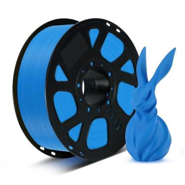 Imagem de Kingroon Filamento de impressora 3D PLA, precisão dimensional +/- 0,02 mm, carretel de 1 kg (1 kg), 1,75 mm (azul)
