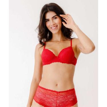 Imagem de Sutiã de Renda Com Base Marisa-21160, 46, Vermelho