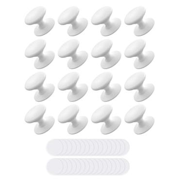 Imagem de Anobeyi Puxadores autoadesivos de gabinete, puxadores de gaveta autoadesivos de liga de alumínio para armários de cozinha, armários, cômodas, armários, portas de vidro deslizantes - instalação de