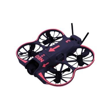 Imagem de Adesivo que brilha no escuro para drone DJI NEO 2, película protetora à prova d'água e resistente a arranhões WUNIAK (laranja vermelho)