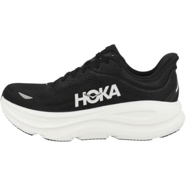 Imagem de HOKA Tênis masculino Bondi 9, Preto/branco, 10 Wide