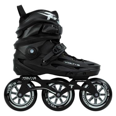 Imagem de Patins Traxart VOLT+ 3 Preto/cinza - 110mm ABEC-9 cromo-Unissex