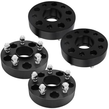 Imagem de IRONTEK Espaçadores de roda de 5 x 120 mm compatíveis com Tesla Model S/X; para Honda Civic Type R, Odyssey, Passport, Pilot; para Acura RL, RLX, TL, TLX, Passo de rosca forjada de 3,8 cm M14x1,5 furo