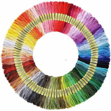 Imagem de Kit 100 cores de linha meada para ponto cruz - PINGOUIN