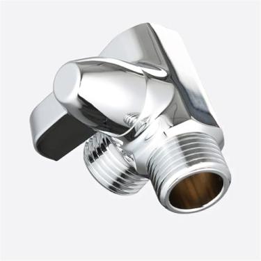 Imagem de G1/5.1 cm conector de chuveiro 3 vias válvula de desvio de latão adaptador em forma de T divisor de torneira separador de água ajustável peças de banheiro 1 peça