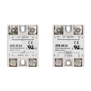 Imagem de SSR-25VA SSR-40VA SSR-25LA SSR-40LA Single Phase AC Solid State Relay 10 25 40 60 80 100A Voltage Regulating Current Regulator 1Pcs(LA,SSR-80A)