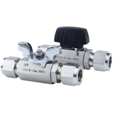 Imagem de 3 6 8 10 12 14 16 20 mm 1/8 1/4 3/8 1/2 5/8 3/8 3/4 1 polegada União de compressão 316L instrumento de fonte de ar (cabo de aço, 14 mm)