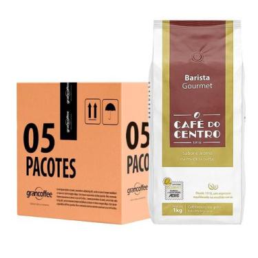 Imagem de Kit 5 Un Café do Centro Barista Gourmet Arábica 1kg ABIC