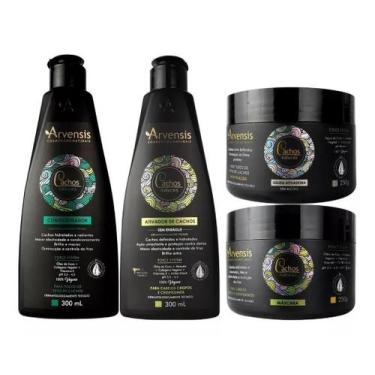 Imagem de Kit Cachos Arvensis Condicionador Ativador Mascara + Geleia