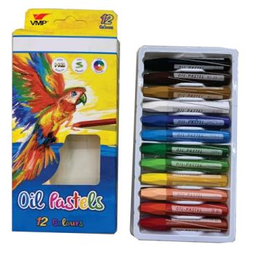 Imagem de Giz Pastel estojo c/12 cores, pct c/6, VMP, 0-227.30.99