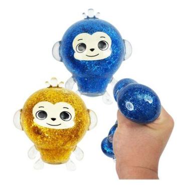 Imagem de Kit 2 Bolas De Apertar Squish Monkey Flofy Fofo Antistres, Sortidos
