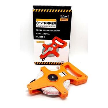Imagem de Trena De Fibra De Vidro Aberta Redonda 30 Metros Topografia - Starfer 