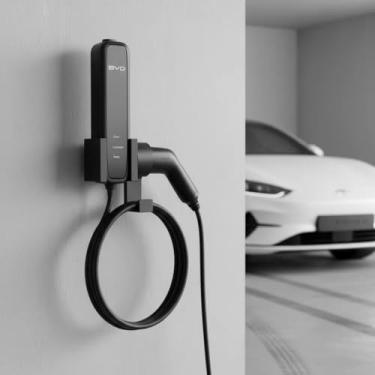Imagem de Suporte de Parede para Cabo Carregador Portátil Tipo 2 Carro Veículo Elétrico Byd