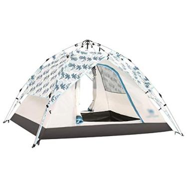 Imagem de AkosOL Barraca de acampamento para 3 a 4 pessoas, com camada dupla, à prova d'água, para atividades ao ar livre, caminhadas, praia, viagens ao ar livre