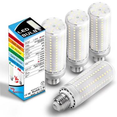 Imagem de Lâmpada LED de milho Ziomitus 20W 3000lm 6000K E27, pacote com 4