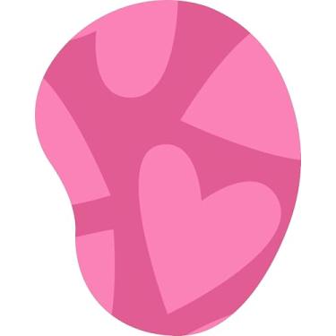 Imagem de Mouse Pad Ergonômico Gota Corações Tons de Rosa