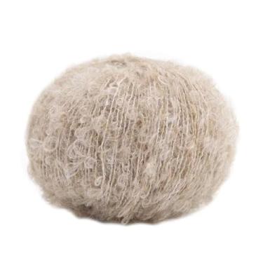 Imagem de Fio de lã macia tricô lã mistura de fios de crochê artesanato 25 g várias cores para bricolage suéteres boneca cachecóis acessórios bege camelo