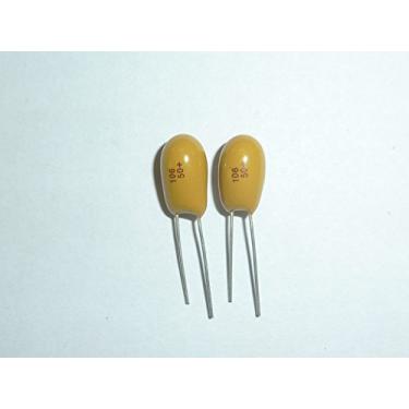 Imagem de 20 peças de capacitor de tântalo DIP 50V10UF 10UF 50V Radial