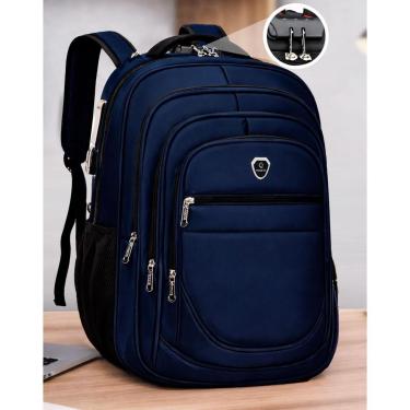 Imagem de Mochila Escolar Grande Executiva Espaço Para Notebook Anti Furto Trava Com Senha-Unissex