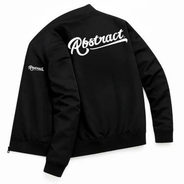 Imagem de Jaqueta Bomber Esportiva Abstract Fitness Academia Baseball Script Abs-Masculino