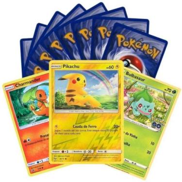 Imagem de 100 Cartas Pokemon Original Sem Repetições Com 05 Brilhantes Garantida