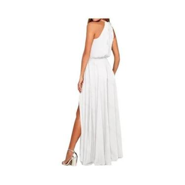 Imagem de Vestido De Praia Boho Feminino Longo Maxi Com Fenda Alta Vestido De Ve