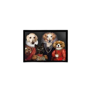 Imagem de Quadro Turma Nobre Animal 33X24Cm - Com Vidro Moldura Preta