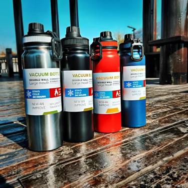 Imagem de Garrafa Térmica Portátil 800ML Com Alça Para academia Esportes - FULLH