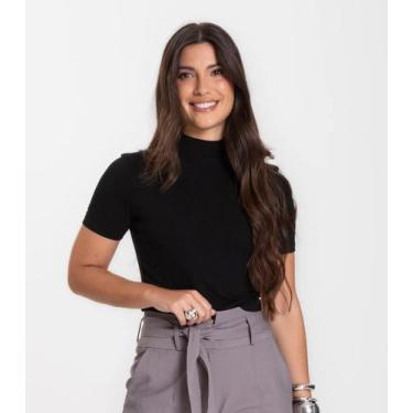 Imagem de Blusa Cropped Feminina Select Preto, P, Preto