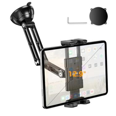 Imagem de OHLPRO Suporte para tablet de caminhão para iPad Dash Holder liga de alumínio para-brisa parede veículo mesa