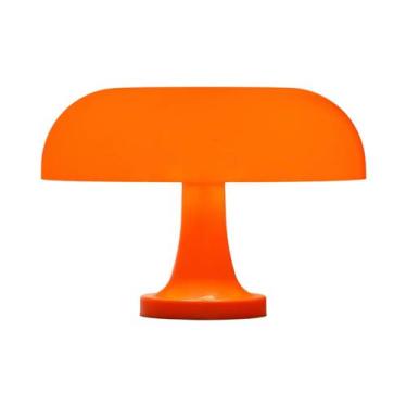 Imagem de Luminária De Mesa Clássica Laranja Em Formato De Cogumelo, Arte Modern