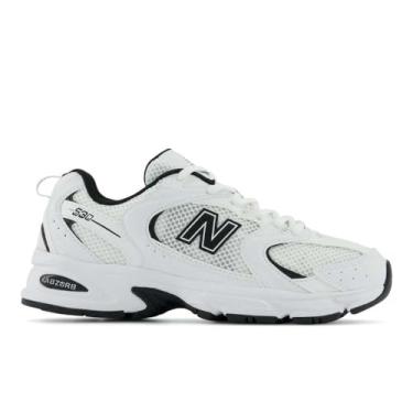 Imagem de New Balance 530 branco-preto, Branco, 10 US