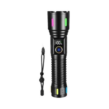 Imagem de Lanterna Tática Recarregável De Alta Potência 10.000.000LM, À Prova D'