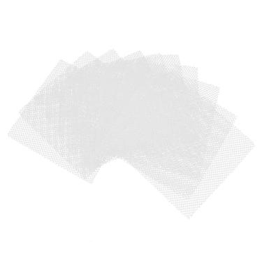 Imagem de KALLORY 10 peças de tecido de malha de olho para fabricação de máscaras, malha branca leve e respirável para cosplay, material de artesanato para fantasias peludas, uso versátil, eventos e festas