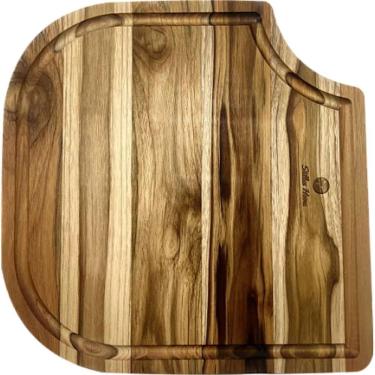 Imagem de Tábua De Corte De Madeira - Tab-002 - Stillus Home Tábua De Corte Madeira Teca Para Cub-002 - Tab-002 - Stillus Home