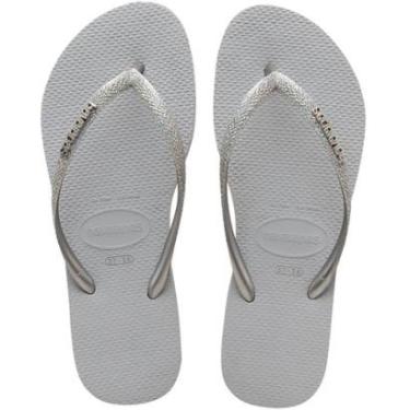 Imagem de Chinelo Havaianas Slim Glitter Tiras Finas Reluzentes - 7013956-Unissex