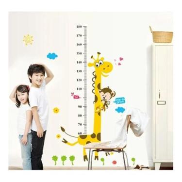 Imagem de Adesivo régua girafa de parede e porta medir altura - JN ECOMERCE LTDA