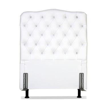 Imagem de Cabeceira de Cama Box Solteiro 110 cm larg. Dunas Larhome Branco