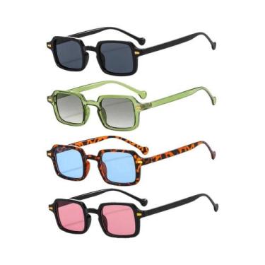 Imagem de Óculos De Sol Vintage Femininos Em Formato Oval Retangular, Óculos De 