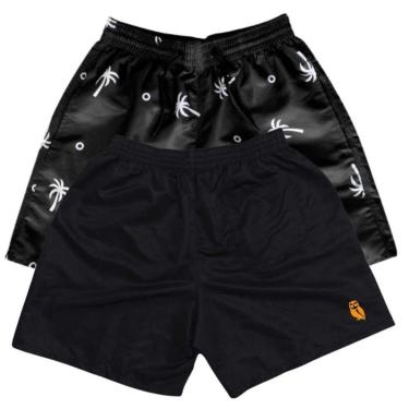 Imagem de Kit 2 Shorts Hyve Plus Size Tactel Com Bolsos Masculino-Masculino