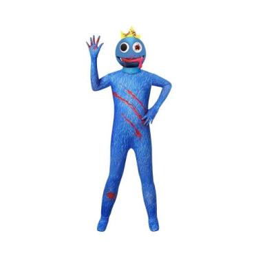 Imagem de Fantasia De Monstro Azul Para Crianças, Cosplay De Halloween, Macacão 