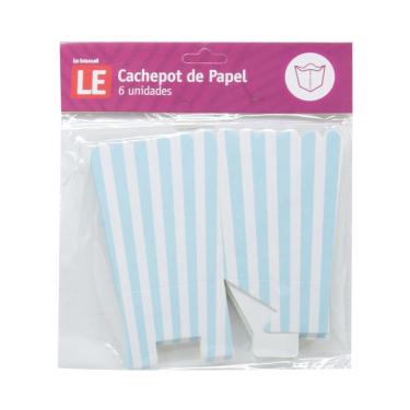 Imagem de Cachepot Le Papel Collec 10cm com 6 Unidades Azul