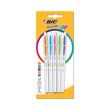 Imagem de Caneta Esferográfica Bic Cristal Up 1.2mm Colors com 5 Unidades