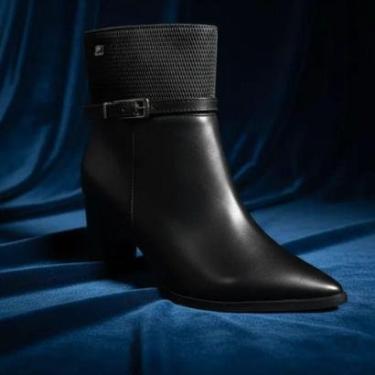 Imagem de Bota Feminina Couro Bico Fino Bottero - Preto-Feminino