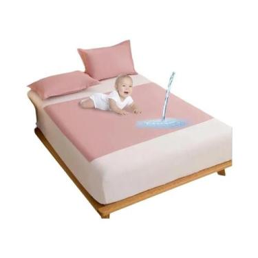 Imagem de Capa De Colchão Impermeável De TPU Para Casais, Protetor De Urina Para