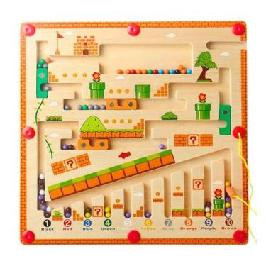 Imagem de Jogo Magnético Infantil Labirinto de Bolinhas Educativo Coordenação e 