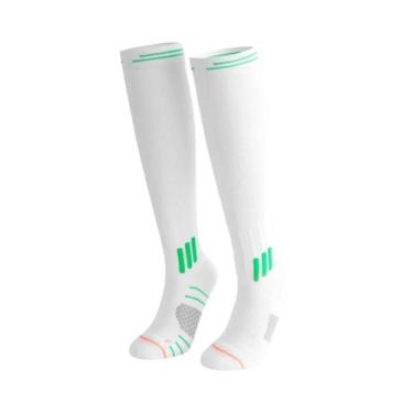 Imagem de Meias Esportivas De Compressão Média-Alta Elásticas Para Fitness, Corr