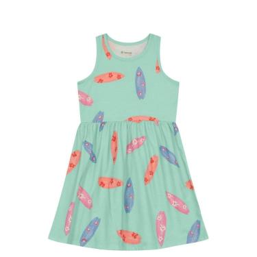 Imagem de Vestido infantil menina praiano Brandili -Azul
